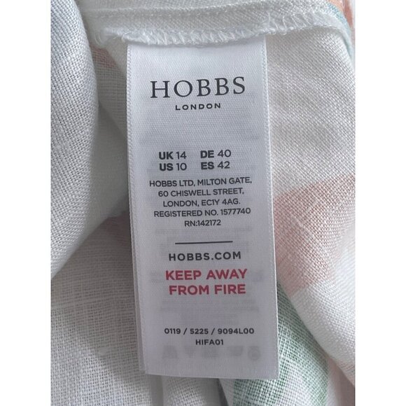 Hobbs womens dress New  Linen Flax size 10 - Picture 6 of 7